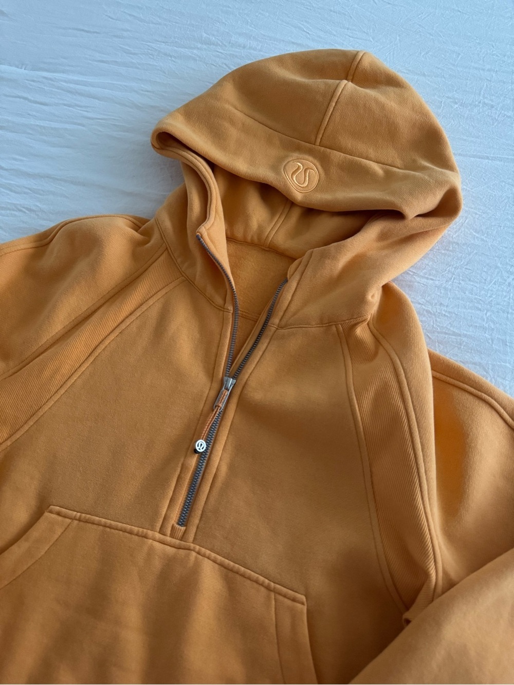 Lululemon Scuba Oversized Half-Zip Hoodie Mango Dream Size M/L - Picture 6 of 9